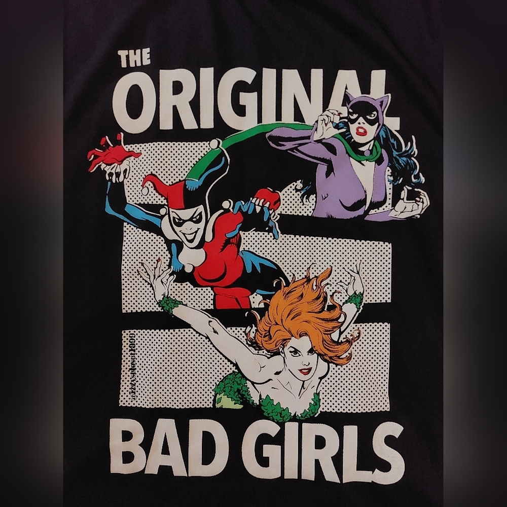 DC Comics Gotham City Sirens Bad Girls Distressed Jersey Tank